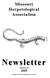 Missouri Herpetological Association Newsletter Number