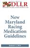 New Maryland Racing Medication Guidelines