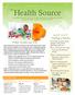 Health Source. A newsletter from the Colts Neck Health Department in collaboration with the Monmouth Public Health Consortium (MPHC)*