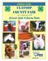 2 P a g e Clatsop County Fair Schedule