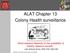 ALAT Chapter 13 Colony Health surveillance