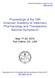 Proceedings of the 19th American Academy of Veterinary Pharmacology and Therapeutics Biennial Symposium