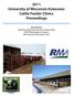 2011 University of Wisconsin Extension Cattle Feeder Clinics Proceedings