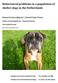 Behavioural problems in a population of shelter dogs in the Netherlands