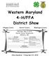Western Maryland 4-H/FFA District Show