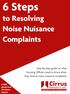 6 Steps to Resolving Noise Nuisance Complaints