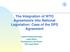 The Integration of WTO Agreements into National Legislation: Case of the SPS Agreement