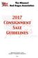 2017 Consignment Sale Guidelines