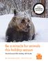 Be a miracle for animals this holiday season. World Animal Gifts Holiday Gift Guide. worldanimalgifts.ca/holiday , ext 101