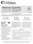 Veterinary Quarterly. Extension Veterinary Medicine College of Veterinary Medicine & Biomedical Sciences