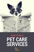 Inside Scoop to PET CARE SERVICES