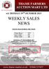 WEEKLY SALES NEWS STOCK SOLD DURING THE WEEK MONDAY 2 ND NOVEMBER 2015 FOSCOTE PRIME SHEEP SALE TO COMMENCE AT 10.30AM