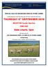 SPECIAL SALE OF SHEARLING EWES & STORE LAMBS. (Following the usual Thursday sale of Prime Lambs & Cull Ewes) THURSDAY 6 th SEPTEMBER 2018