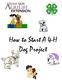 How to Start A 4-H Dog Project