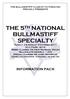 THE 5 TH NATIONAL BULLMASTIFF SPECIALTY