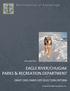 EAGLE RIVER/CHUGIAK PARKS & RECREATION DEPARTMENT