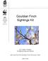 Gouldian Finch Sightings Kit