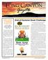 LONG CANYON. End-of-Summer Book Challenge THE LONG CANYON GAZETTE. A Newsletter for the residents of Long Canyon