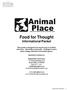 Food for Thought Informational Packet