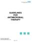 GUIDELINES FOR ANTIMICROBIAL THERAPY