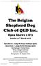 The Belgian Shepherd Dog Club of QLD Inc.