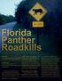 More panthers, more roadkills Florida panthers once ranged throughout the entire southeastern United States, from South Carolina