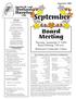 Board Meeting. Thursday, September 9, 2004 Board Meeting 7:00 p.m. Kirkwood Community Center. September July 2004