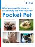 What you need to know to successfully live with your new Pocket Pet