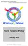 Hand Hygiene Policy. January Hand Hygiene Policy and Procedure (an element of Standard Infection Control Precautions)