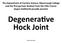 DegeneraAve Hock Joint