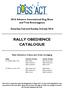 RALLY OBEDIENCE CATALOGUE