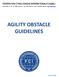 AGILITY OBSTACLE GUIDELINES