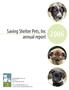 Saving Shelter Pets, Inc annual report 2006