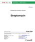Proposed Re-evaluation Decision. Streptomycin