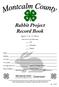 Rabbit Project Record Book