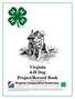 Virginia 4-H Dog Project/Record Book Publication 4H-8(4H-846P)