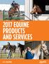 2017 EQUINE PRODUCTS AND SERVICES