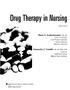 Drug Therapy in Nursing