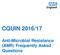CQUIN 2016/17. Anti-Microbial Resistance (AMR) Frequently Asked Questions
