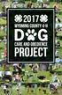 2017 DOG OBEDIENCE PROJECT. Begins the week of April 3RD for all locations